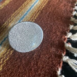 Silver statement ring